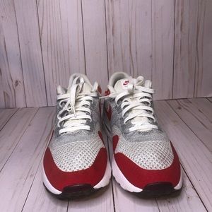 AIR MAX 1 ULTRA FLYKNIT 'WHITE UNIVERSITY RED' size 13